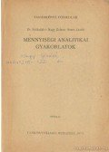 Szűcs László,Dr. Szőkefalvi-Nagy Zoltán - Mennyiségi analitikai gyakorlatok