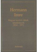 Hermann Imre - Magyar nyelvű cikkek, tanulmányok 1934-1971