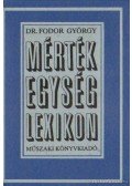 Dr. Fodor György - Mértékegység-lexikon