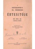 Tatár Balázs - A Nagyszalontai M. Áll Főgimnázium értesitője az 1918-19. iskolai évről