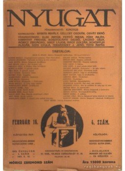 Ignotus - Nyugat 1924. 2. szám Ignotus - Nyugat 1924. 2. szám, Budapest 1924 antikvár könyv