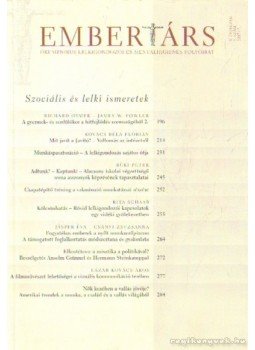 Szigeti László - Embertárs V. évfolyam 3. szám 2007/3. Szigeti László - Embertárs V. évfolyam 3. szám 2007/3., Budapest 2007 antikvár könyv