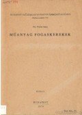 Dr. Vörös Imre - Műanyag fogaskerekek