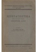 Nemes Zoltán dr. - Szóstatisztika