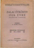 N. Szabó Gyula (szerk.) - Zalai évkönyv 1928. évre IV. évfolyam (aláírt)