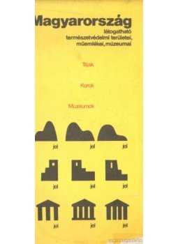  - Magyarország látogatható, természetvédelmi területei, műemlékei, múzeumai, Budapest 1977 antikvár könyv