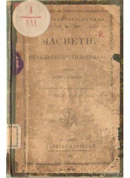 William Shakespeare - Macbeth William Shakespeare - Macbeth, Budapest 1892 antikvár könyv