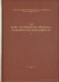 Dr. Bende Sándor - Az Egri Tanárképző Főiskola tudományos közleményei V.