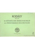 Kodály Zoltán - 66 kétszólamú énekgyakorlat