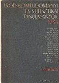 Szabó Zoltán - Irodalomtudományi és stilisztikai tanulmányok 1984.