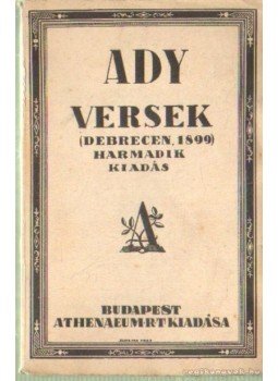 Ady Endre - Versek Ady Endre - Versek, Budapest 0 antikvár könyv