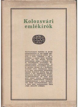 Bálint József, Pataki József - Kolozsvári emlékírók Bálint József, Pataki József - Kolozsvári emlékírók, Bukarest 1990 antikvár könyv