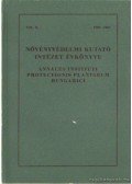 Dr. Ubrizsy Gábor (főszerk.),Dr. Kacsó András - Növényvédelmi kutató intézet évkönyve 1965-1967