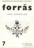 Hatvani Dániel - Forrás 1981. július 7. szám