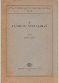 Imre Samu - A felsőőri nyelvjárás