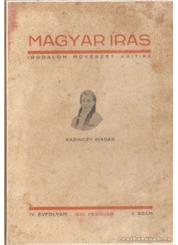 Balla Borisz - Magyar írás 1935. IV. évfolyam 2. szám Balla Borisz - Magyar írás 1935. IV. évfolyam 2. szám, Tamalja 1935 antikvár könyv