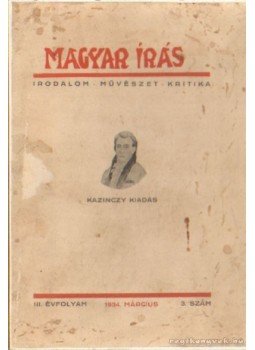 Balla Borisz - Magyar írás 1934. III. évfolyam 3. szám Balla Borisz - Magyar írás 1934. III. évfolyam 3. szám, Tomalja 1934 antikvár könyv