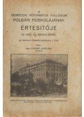 vitéz Csánky Adorján - A Debreceni Református Kollégium Polgári Fiúiskolájának értesítője az 1936-37. iskolai évről