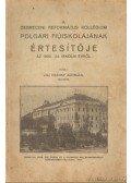 vitéz Csánky Adorján - A Debreceni Református Kollégium Polgári Fiúiskolájának értesítője az 1933-34. iskolai évről