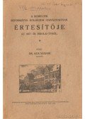 Dr. Kun Sándor - A Debreceni Református Kollégium Gimnáziumának értesítője az 1937-38. iskolai évről