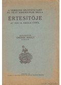 Greiner Mihály - A Debreceni Négyévfolyamú Fiú Felső Kereskedelmi Iskola értesítője az 1933-34. iskolai évről
