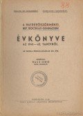 Rácz Jenő - A Hajdúböszörményi Ref. Bocskay-Gimnázium évkönyve az 1941-42. tanévről