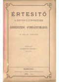 Harmati Gergely - Értesítő a Kegyes-tanítórendiek debreczeni gymnásiumáról az 1882-83. tanévben