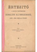 Cserhalmy József - Értesítő a Kegyes Tanítórendek debreczeni algymnásiumáról 1889-1890. iskolai évben
