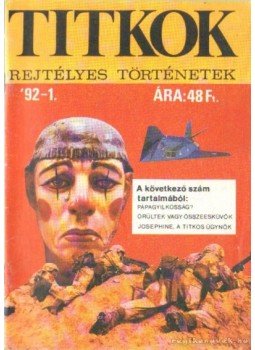 Nemere István - Titkok - rejtélyes történetek '92-1 Nemere István - Titkok - rejtélyes történetek '92-1, Budapest 1992 antikvár könyv