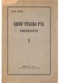 Papp Antal - Gróf Teleki Pál emlékezete