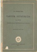 Dr. Korányi Imre - Tartók sztatikája II./2. kötet