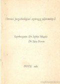 TÚRY FERENC DR.,Szőnyi Magda - Orvosi pszichológiai szöveggyűjtemény I.