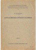 Dr. Sváb János - Anyagmozgatógép elemek