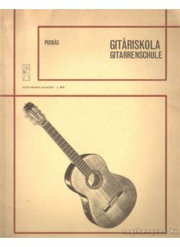 Puskás Tibor - Gitáriskola - Gitarrenschulle, Budapest 1968 antikvár könyv