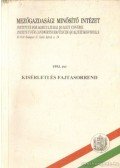 Rátkai József - 1993. évi Kísérleti és fajtasorrend