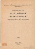 Vida Sándor,Kövesdi Dezső,id. Gazda István - Találmányok szabadalmak