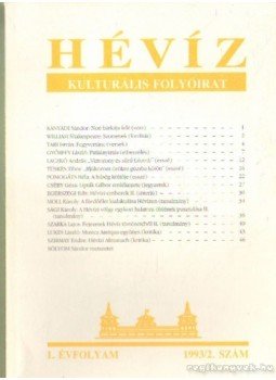 Laczkó András - Hévíz 1993/2. szám I. évfolyam Laczkó András - Hévíz 1993/2. szám I. évfolyam, Hévíz 1993 antikvár könyv