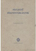  - Négyjegyű függvénytáblázatok