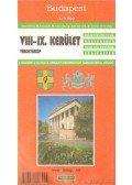  - Budapest VIII-IX. kerület várostérkép 1 : 9 500