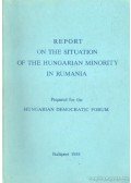 Joó Rudolf - Report on the situation of the Hungarian minority in Rumania