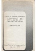 Kósa Károly - A szolnoki Szigligeti Színház adattára és bibliográfiája 1951-1978