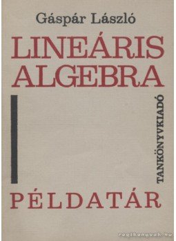 Gáspár László - Lineáris algebra példatár Gáspár László - Lineáris algebra példatár, Budapest 1973 antikvár könyv