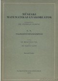 Medgyessy Pál dr- Takács Lajos dr. - Valószínűségszámítás