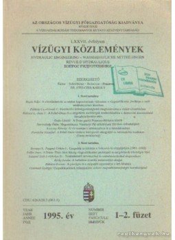 Dr. Stelczer Károly szerk. - Vízügyi közlemények 1995. évi 1-2. füzet,  0 antikvár könyv