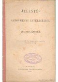Reizner János - Jelentés Sárosmegye Levéltáráról