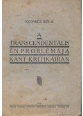 Kovács Béla - A transcendentális én problémája Kant kritikáiban
