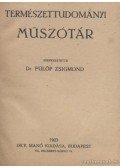Fülöp Zsigmond - Természettudományi műszótár