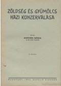 Kapitán Mária - Zöldség és gyümölcs házi konzerválása