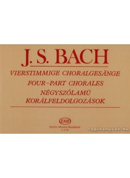 J. S. Bach - Négyszólamú korálfeldolgozások J. S. Bach - Négyszólamú korálfeldolgozások, Budapest 2009 antikvár könyv