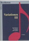 Beethoven, Ludwig van - Variationen III für Klavier